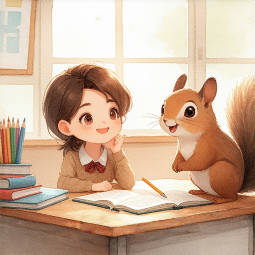 「與松鼠一起學英文？立即報名外籍老師一對一教學，打造流利對話！」