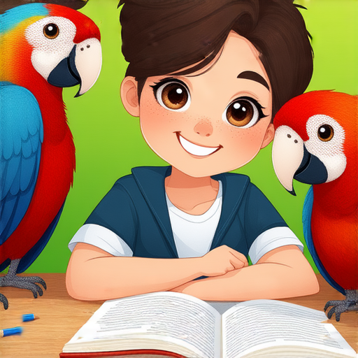 「休息與鸚鵡：發現英文學習新方式，立即與外籍教師一對一交流！」