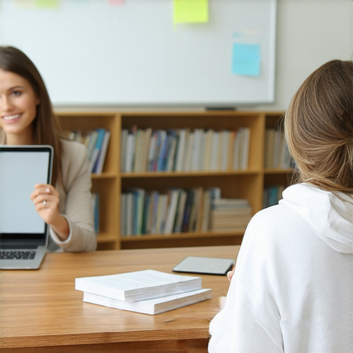 提升商務英語能力的外籍老師一對一學習場景，學生專注互動，展示專業交流的無限可能，體驗商務英語課程，立即預約體驗。