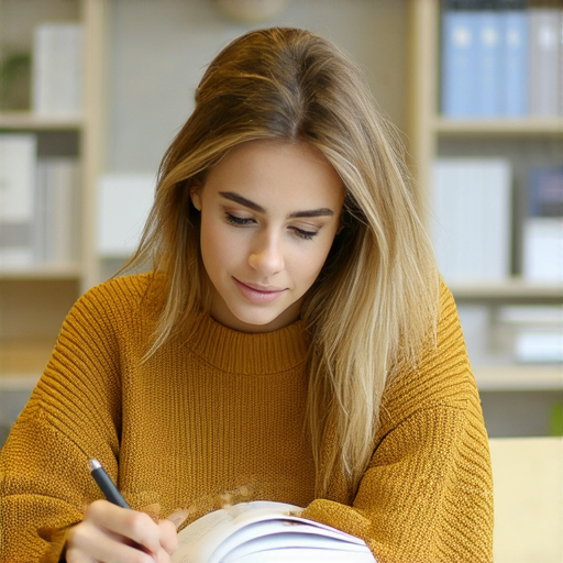一對一外籍老師授課情境，學員專心聆聽，桌上有筆記本與筆，背景顯示商務英語相關教材，強調突破英語障礙，開啟職場新視野。