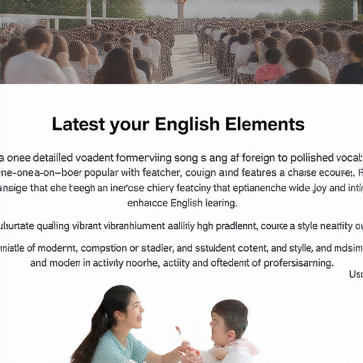 "發現最新的英文歌曲和熱門詞彙！立即加入我們的一對一外籍英文老師課程，提升你的英語能力！"