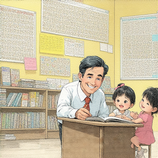 探索四格漫畫的無限魅力外籍英文老師一對一教學的場景輕鬆學習英文的快樂時刻學生與老師互動的畫面展示了學習英語的創意方式