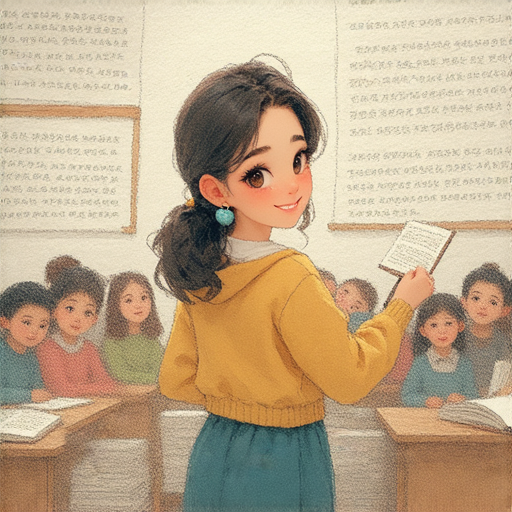 打樁、打樣與打油詩的學習過程，外籍老師一對一教學，探索英文世界，學生專心互動，享受沉浸式學習經驗，提升語言能力與創意表達。