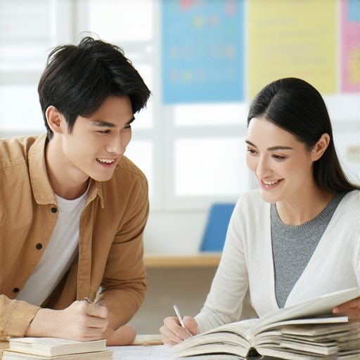 期待與外籍老師一對一學習英文的機會，開啟流利之路的學生與外籍教師互動，熱情學習的場景，探索提升英語能力的最佳方法。