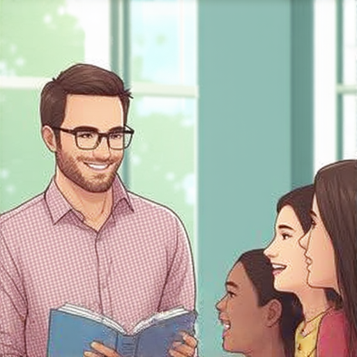 外籍英文老師與學生互動，指導高效學習英語，幫助學生提升語言能力，把握就業機會，圖中展現學習熱情與老師的專業引導。