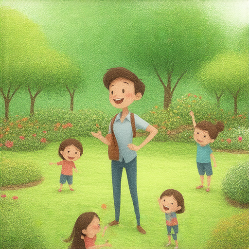 探索園藝與圓形英語詞彙的學習場景，外籍老師正引導學生透過趣味活動輕鬆學習英語，激發對語言的熱情與興趣。立即跟外教一起開啟你的英語之旅！