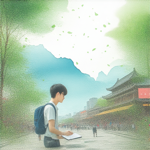 探索柴灣的美景與外籍英文老師一對一學習的場景，學生專注於提升英文能力，周圍環境充滿活力與文化氛圍，展現學習與旅遊的完美結合。