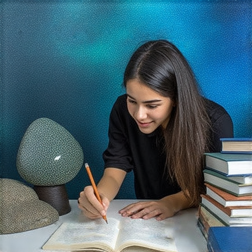 揭開拉長石的奧秘，外籍英文老師進行一對一教學，探索拉長石的英文用法，促進語言學習與文化交流，展現學習過程的互動與趣味。