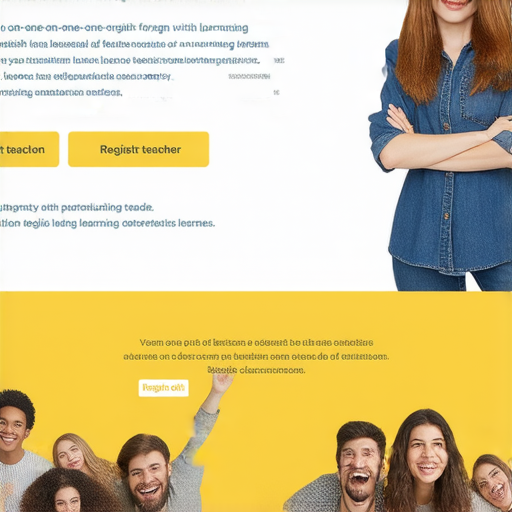 外籍英文老師一對一教學的課程宣傳圖，展示流利英文學習的機會，強調立即報名的特別優惠，讓學習者輕鬆掌握英語技能，提升語言能力。