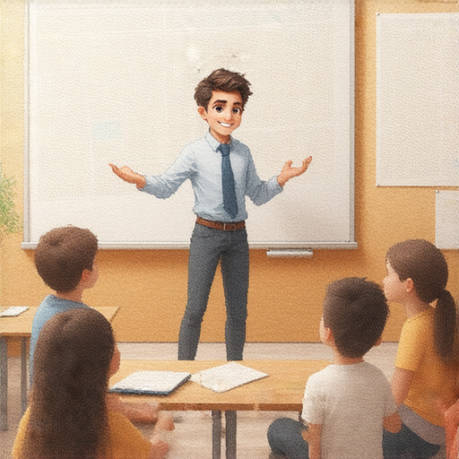 專業外籍老師教授學生英文，學生專注聆聽，互動學習，氛圍輕鬆愉快，探索事實與技巧，提升英文能力，培養語言自信，創造良好學習效果。