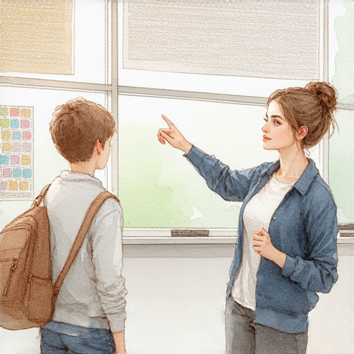 一對一外籍老師在教學中，熱情指導學生學習英文穿搭和空閒詞彙，學生專注參與，學習環境互動豐富，展現探索英文學習的新空間。