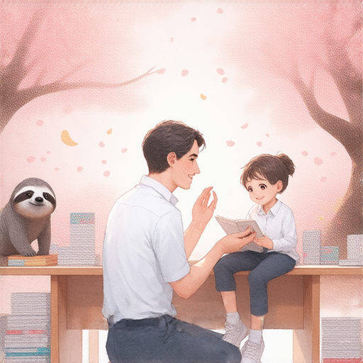 探索樱桃與樹懶的趣味英文學習場景，外籍老師與學生一對一互動，生動有趣的教學環境，適合提升英語能力，享受學習樂趣。