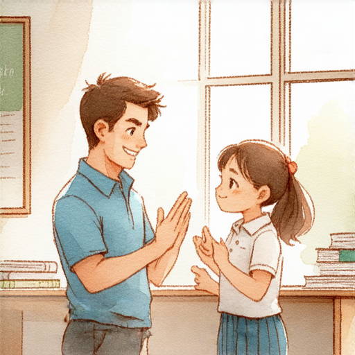 探索快速提升英文能力的圖片，其中一對一外籍教師指導學生學習簡單詞彙與實用表達，展現輕鬆學習的氛圍，鼓勵立即註冊學習。