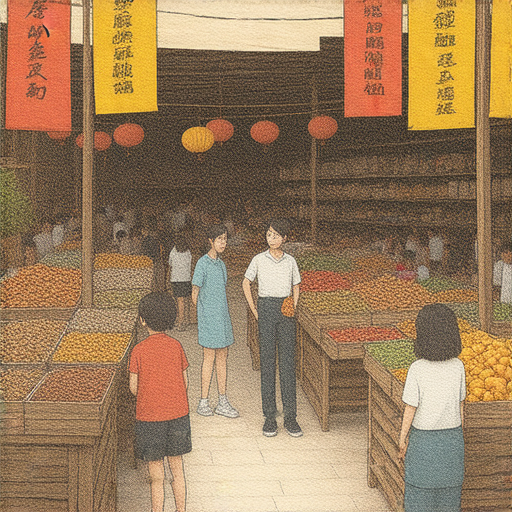 探索大排檔的外籍老師與學生互動，品嚐美食與文化，增進英語學習的獨特旅程，開啟全新的語言世界，讓學習更具趣味和實用性。