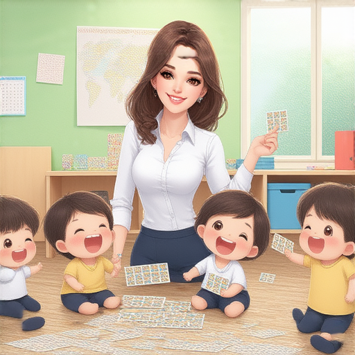 幼兒園小朋友愉快地參加外籍老師一對一英語教學，學習環境輕鬆有趣，積極互動，開啟孩子學習英文的新篇章，讓孩子愛上英文。