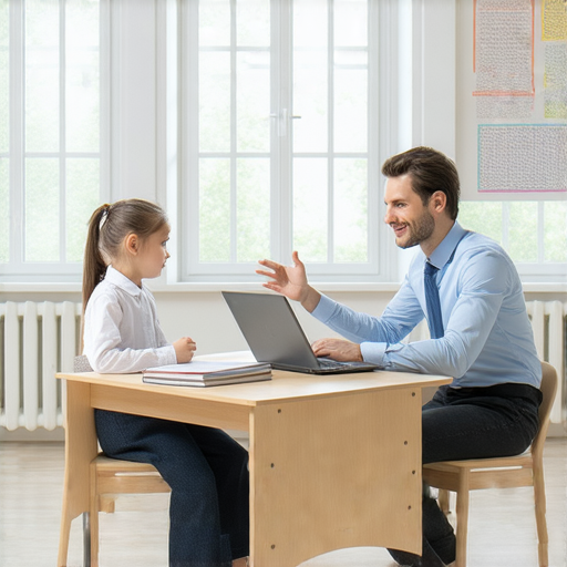 提升英文檢查能力的學生正在與外籍老師進行一對一教學，專注學習，輕鬆掌握英文技巧，適合希望增強語言能力的人士。