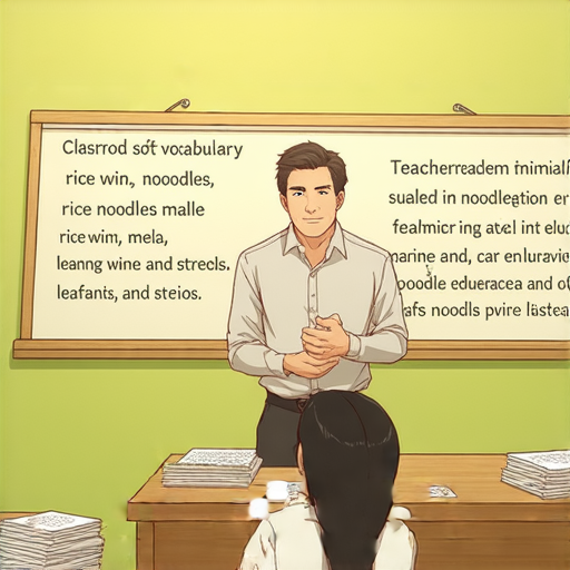 外籍老師一對一教學，深入解密米粉、米酒、類固醇等詞彙，促進英文學習，提升語言能力的精彩瞬間，激發學生對英語的熱情與探索慾望。