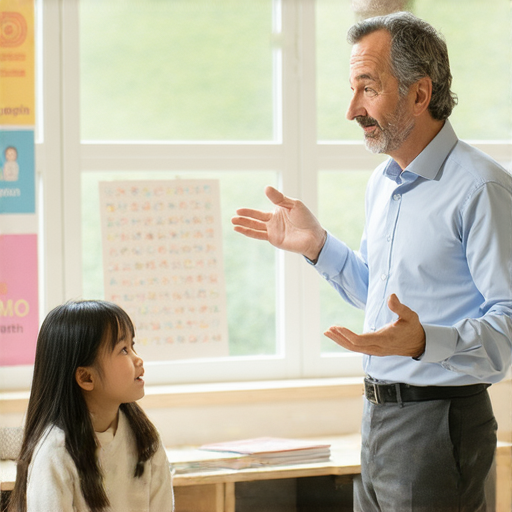 南瓜與南無阿彌陀佛的英語翻譯，展示一對一外籍老師教學情景，老師指導學生如何流利表達，學習過程互動熱烈。