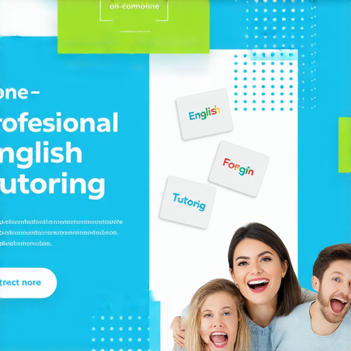 外籍老師一對一專業教學招募海報，探索卡片的英語奧秘，提升英語技巧，吸引學員報名，學習環境友善，邀請各年齡層一起參與，展現學習氛圍。