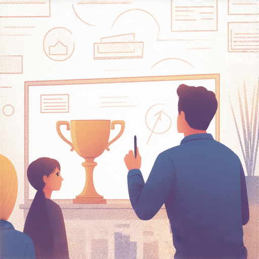 探索獎學金、獎杯與獎金的秘密，外籍英文老師一對一學習，提升學生競爭力的畫面，展示學生在課堂上互動學習的情景。