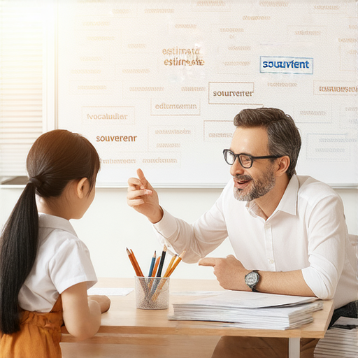 外籍老師進行一對一輔導，幫助學生打破語言障礙，學習精準英語，包括估算與伴手禮等實用詞彙，提升英語能力和溝通技巧。