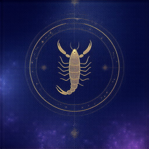 探索天蠍座的神秘魅力的圖片，展示星座圖案與神秘符號，呼應高深詞彙，吸引有興趣學習的學生預約外籍英文老師，了解更多星座相關知識。
