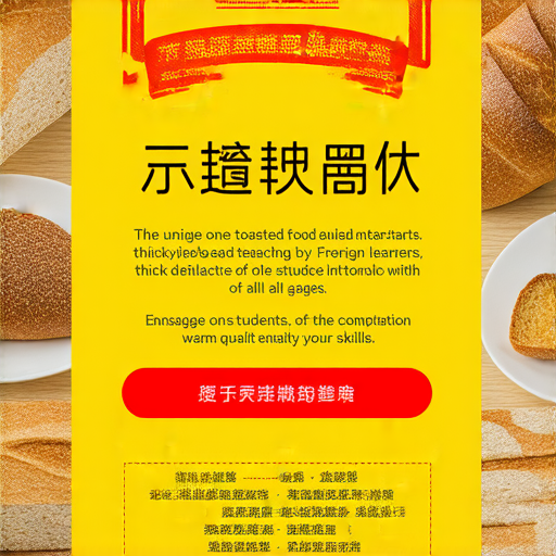 探索英文世界的課程海報，展示厚塗、厚片吐司等美食，並強調外籍老師一對一教學的特色，適合各年齡層學生報名參加，提升英文能力。