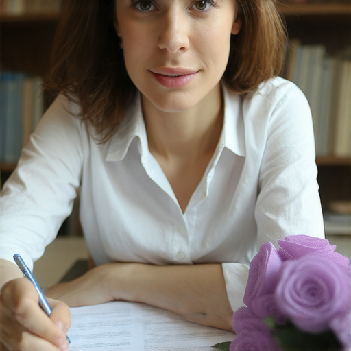 外籍老師一對一教學場景，學員專注學習英語，桌上有索賠和紫玫瑰的教學資料，提升英語能力的秘訣，助你精進英語，立即探索學習機會。