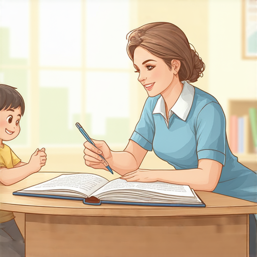 外籍老師一對一教學畫面，學生積極學習英文，課堂氛圍輕鬆有趣，強調發掘英文魅力，提升學習動機，打造個性化學習體驗。