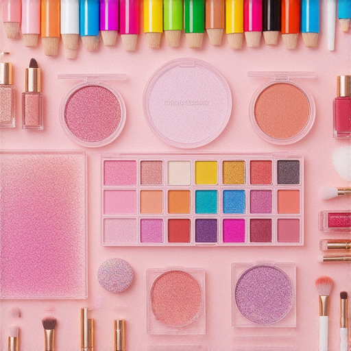 探索彩色與彩妝的世界，外籍老師帶領學習英文，開啟全新視野的教學場景，學生們在課堂上互動，展現創意和熱情，色彩繽紛的彩妝產品和學習資料。