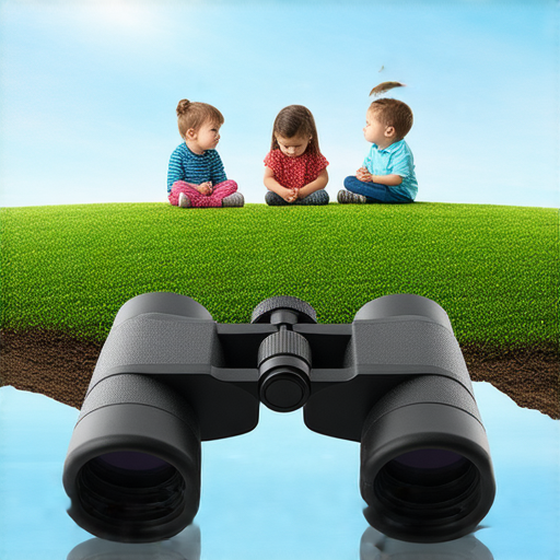 探索雙面世界的主題圖片，展示雙筒望遠鏡和外籍老師進行一對一教學，強調雙語能力提升和英文進階學習機會，鼓勵立即註冊參加。