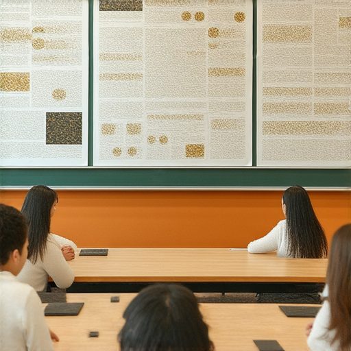 外籍英文老師在課堂上介紹奢侈稅的概念，學生們專注聆聽，桌上擺著奢華商品的圖片與數據，揭示奢華背後的真相，讓人對奢侈稅有新的認識。