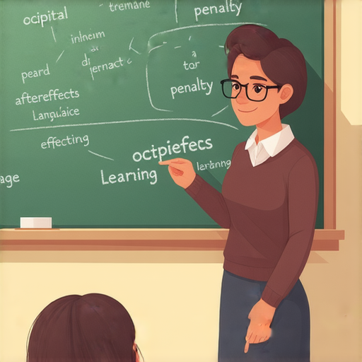 探索英文世界的圖片，展示外籍老師一對一教學場景，學生掌握後腦、後遺症和徒刑等關鍵詞，提升英語能力，有效學習及交流。