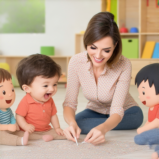 外籍英文老師一對一教學場景，孩子們在德寶中英文幼稚園快樂學習，老師引導學生互動，增強語言能力，歡迎立即報名！