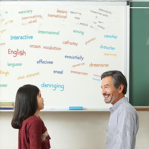 探索生活的瑣事與習慣的圖片，顯示外籍老師正在與學生進行一對一英語課程，增進會話能力的互動場景，展現學習英語的樂趣和效果。