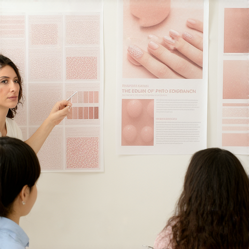 想學精準英文，掌握修圖、修指甲專業術語，圖片展示外籍老師進行一對一教學，輕鬆提升英語能力，即刻預約體驗課程，展現專業技能與自信。