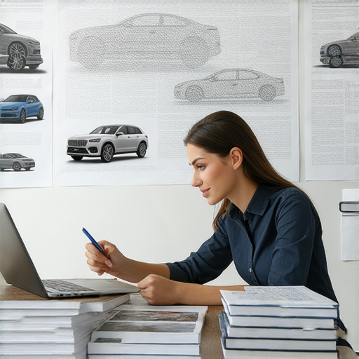 汽車世界通通翻譯，與外籍老師一對一學習汽車專業英文的場景，學生專注學習，提升汽車領域的英文水平，探索更多汽車知識，提高專業技能。