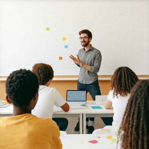探索產品外觀設計的奧秘，外籍英文教師與學生面對面交流，學習英語提升設計思維，畫面中有課堂互動與學習氛圍。