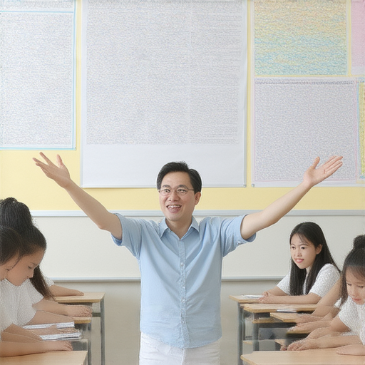 外籍英文老師Edwin與Elaine教學場景，學生專注學習，提升英文技能的互動過程，展現出有效學習方法，助您迅速飛躍學習高峰。