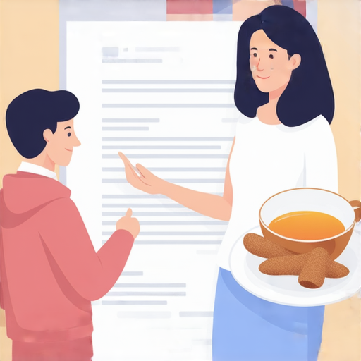 一對一外籍老師引導學生學習英文關鍵詞彙，背景呈現委託書與姜母茶，強調探索英文世界的學習過程與文化交流。