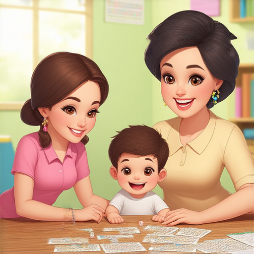 姨姨與姪子互動學習英語的情景，展示外籍老師一對一課程的趣味性和效果，鼓勵立即註冊，提升語言能力和興趣。