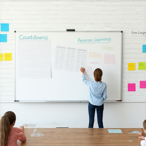 倒計時和倒車英文學習的重要性，展示外籍教師一對一輔導的設置，強調提升語言能力與學習效果，吸引學習者報名參加。
