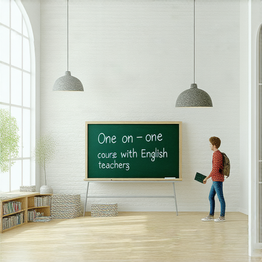 外籍老師一對一英語課程的推廣圖片，展示學員與外籍教師互動的情景，強調探索英文的無限續航力，邀請立即報名提升英語水平。