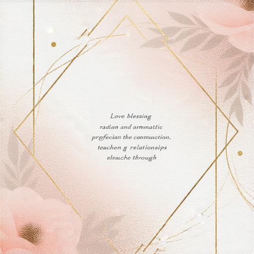 新婚祝福語設計的圖片，展示愛的璀璨以及專業外籍英文老師一對一教學的概念，傳達如何透過語言增強愛情的美好。