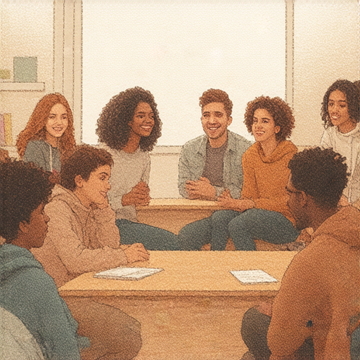 探索英語多元魅力的圖片，展示同學、同居、同性戀及同情的主題，強調外籍老師一對一教學的吸引力，促進語言學習和文化交流。