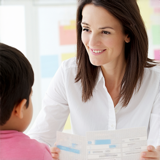 一位外籍老師與學生進行一對一的英語教學，學生專心學習新的英文單字，背景展示學習資源，強調精通英文的過程，鼓勵探索和提高英語能力。