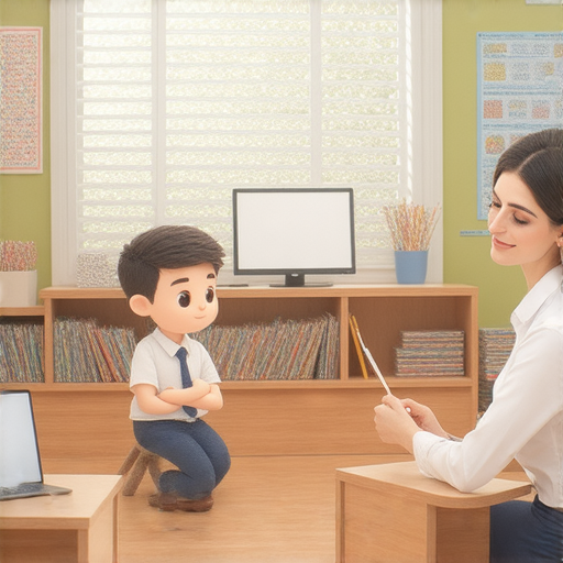 Y字頭英文名字的祕密，展示外籍老師一對一教學的情境，學生在專注學習，老師用心指導，背景為教室環境，展現互動與學習的神奇之旅。