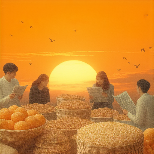 早起的鳥兒有蟲吃，早退、早餐和時事新聞，學習英文的最佳捷徑，圖片展示早晨的日出、人們享用早餐和閱讀報紙的場景。