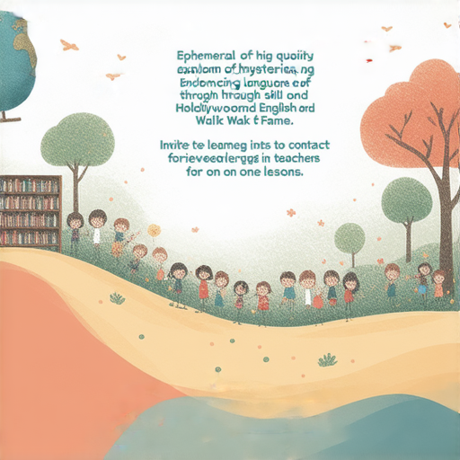 "探索昙花一现與星光大道的英語奧秘！立即聯繫我們的外籍英文老師一對一學習！"