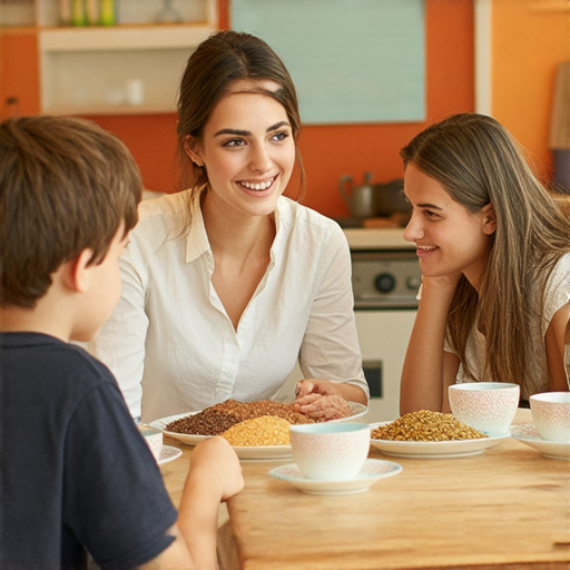 外籍老師教學生流利對話，主題為咖啡與咖喱，展示英文學習的過程，學習者積極參與，背景有咖啡杯與咖喱菜，強調探索學習之旅的重要性。